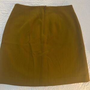 Ann Taylor Mustard Mini Skirt